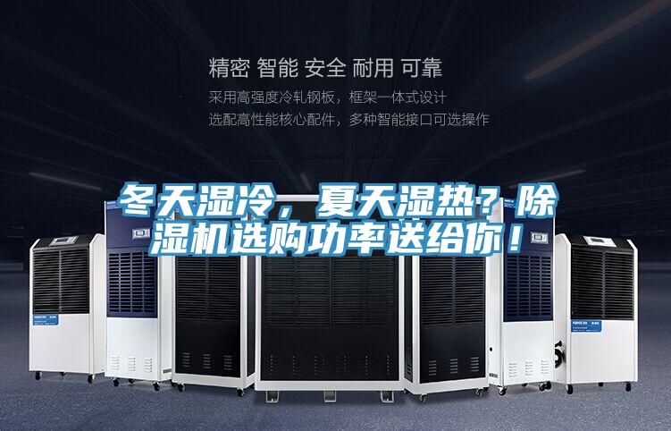 冬天濕冷，夏天濕熱？除濕機選購功率送給你！
