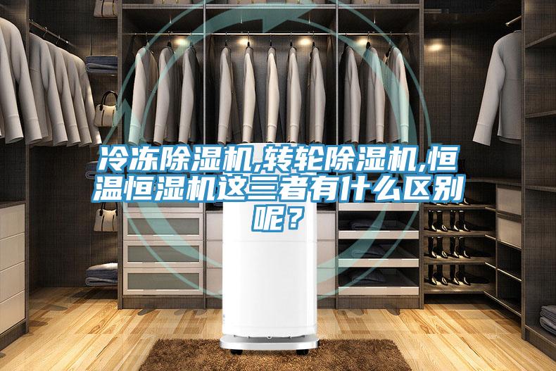 冷凍除濕機,轉輪除濕機,恒溫恒濕機這三者有什么區(qū)別呢？