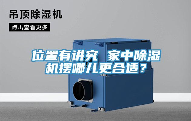 位置有講究 家中除濕機擺哪兒更合適？