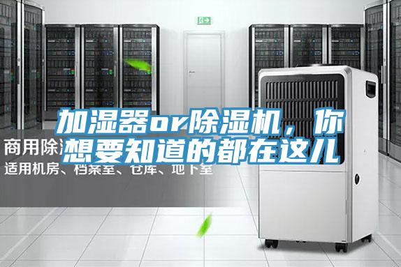 加濕器or除濕機(jī)，你想要知道的都在這兒