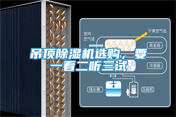 吊頂除濕機選購，要一看二聽三試