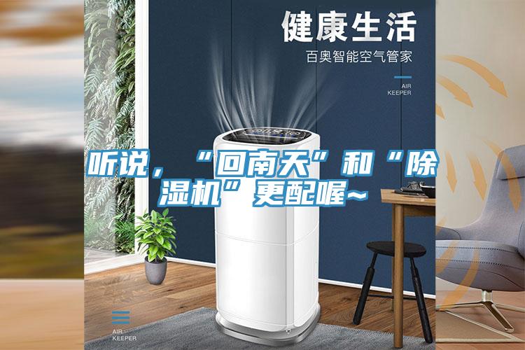 聽(tīng)說(shuō)，“回南天”和“除濕機(jī)”更配喔~