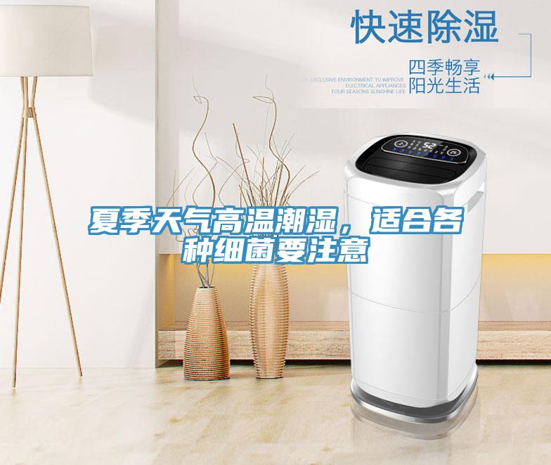 夏季天氣高溫潮濕，適合各種細菌要注意