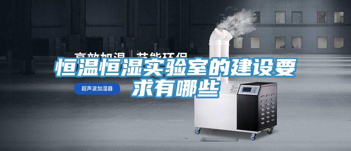 恒溫恒濕實(shí)驗室的建設(shè)要求有哪些