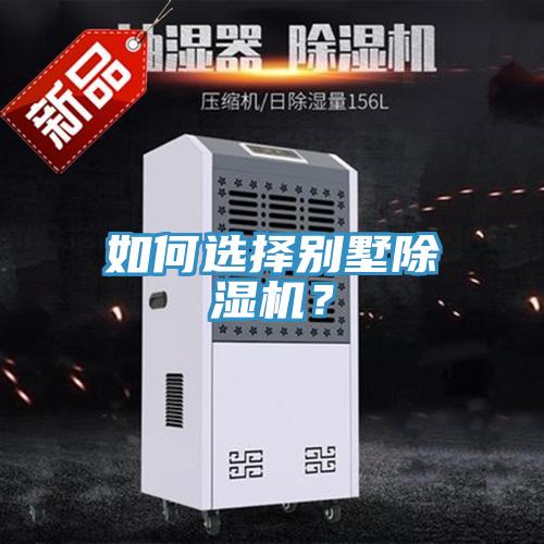 如何選擇別墅除濕機？