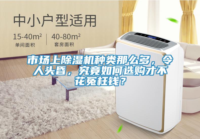 市場上除濕機種類那么多，令人頭昏，究竟如何選購才不花冤枉錢？