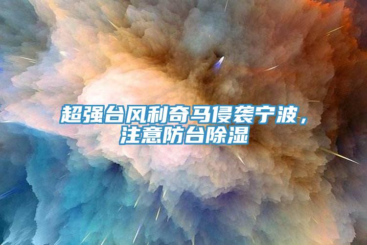 超強(qiáng)臺(tái)風(fēng)利奇馬侵襲寧波，注意防臺(tái)除濕