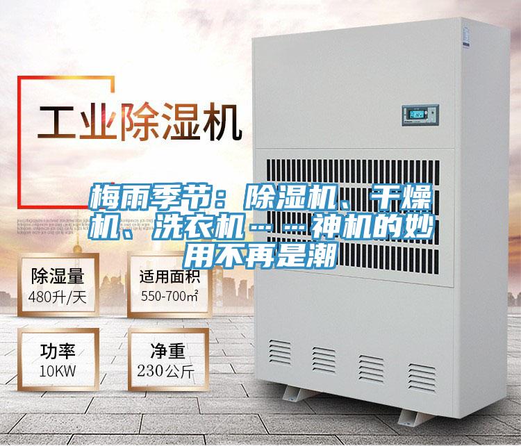 梅雨季節(jié)：除濕機(jī)、干燥機(jī)、洗衣機(jī)……神機(jī)的妙用不再是潮