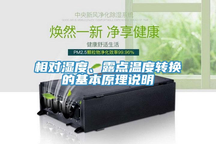 相對濕度、露點溫度轉(zhuǎn)換的基本原理說明