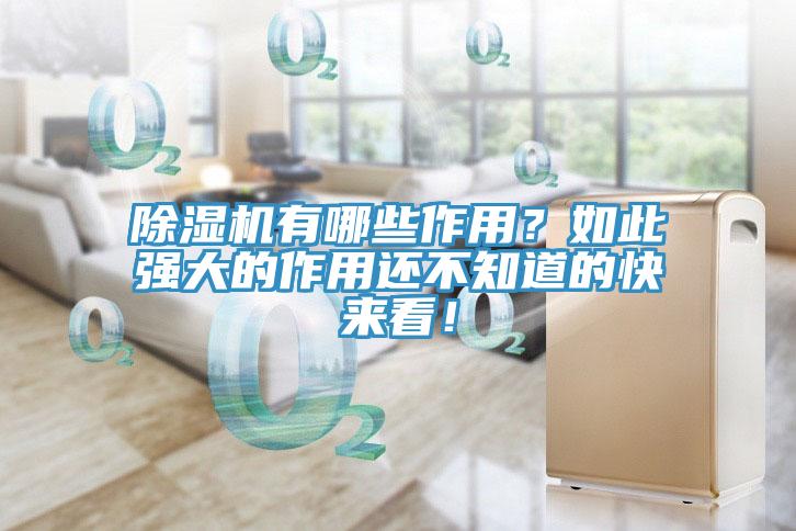 除濕機(jī)有哪些作用？如此強(qiáng)大的作用還不知道的快來看！