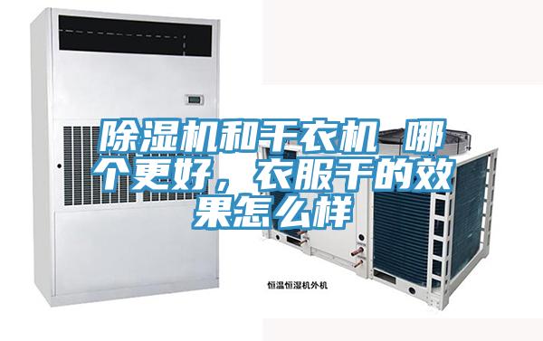 除濕機和干衣機 哪個更好，衣服干的效果怎么樣