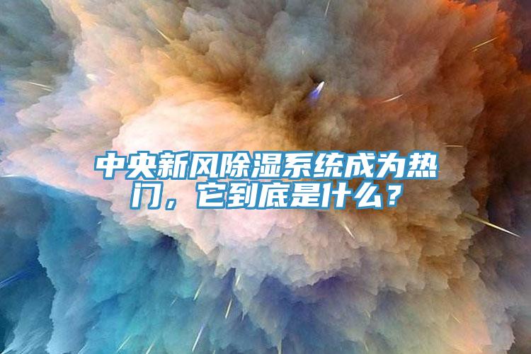 中央新風(fēng)除濕系統(tǒng)成為熱門，它到底是什么？