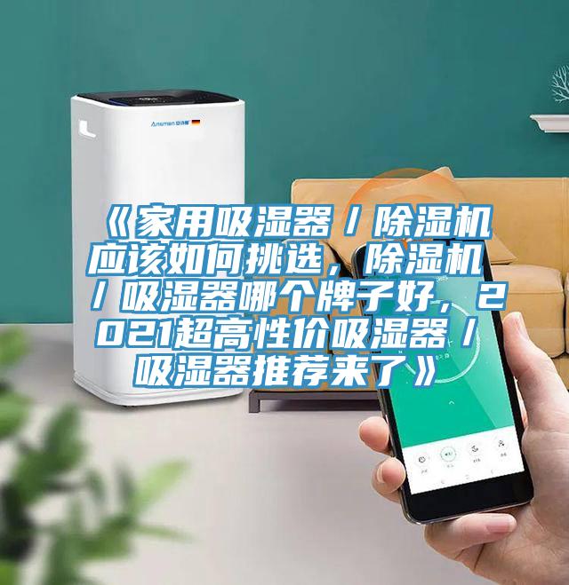 《家用吸濕器／除濕機(jī)應(yīng)該如何挑選，除濕機(jī)／吸濕器哪個(gè)牌子好，2021超高性價(jià)吸濕器／吸濕器推薦來了》
