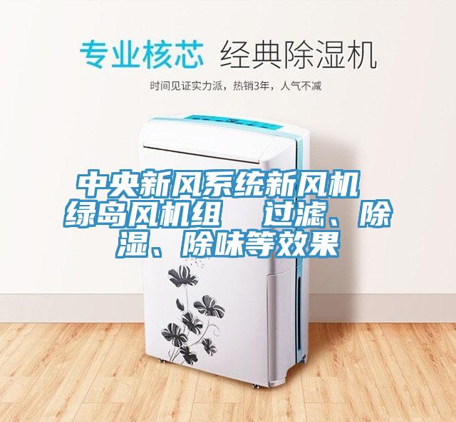 中央新風(fēng)系統(tǒng)新風(fēng)機(jī) 綠島風(fēng)機(jī)組  過濾、除濕、除味等效果
