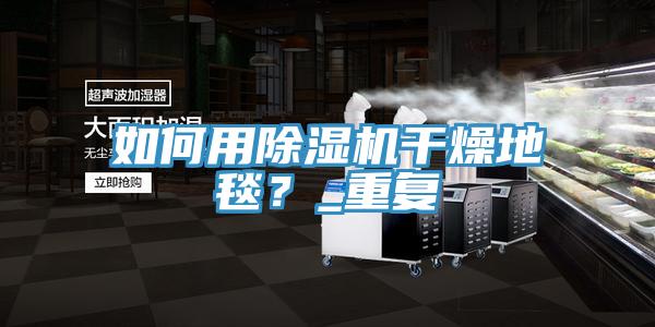 如何用除濕機(jī)干燥地毯？_重復(fù)