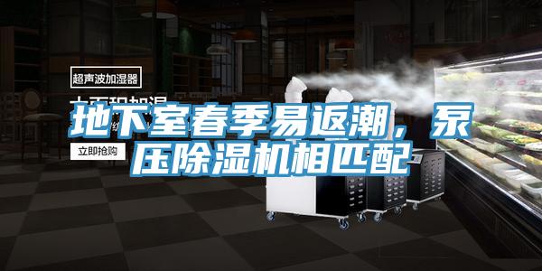 地下室春季易返潮，泵壓除濕機相匹配
