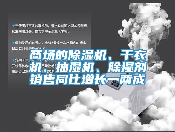 商場的除濕機、干衣機、抽濕機、除濕劑銷售同比增長一兩成