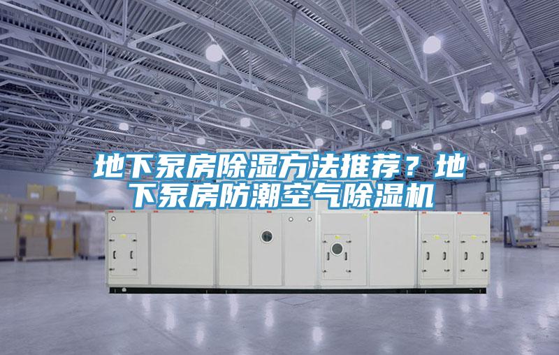 地下泵房除濕方法推薦？地下泵房防潮空氣除濕機