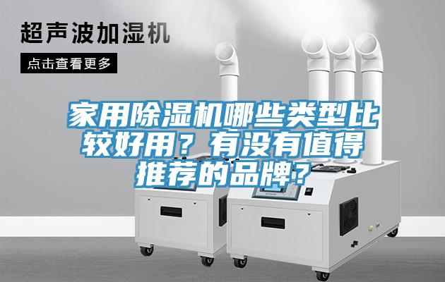家用除濕機哪些類型比較好用？有沒有值得推薦的品牌？