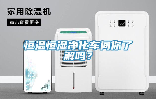 恒溫恒濕凈化車間你了解嗎？