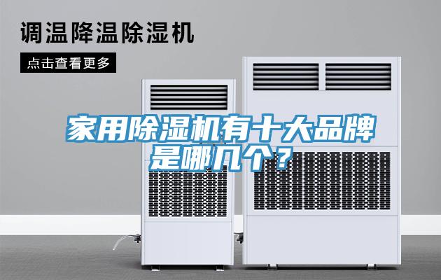 家用除濕機有十大品牌是哪幾個？