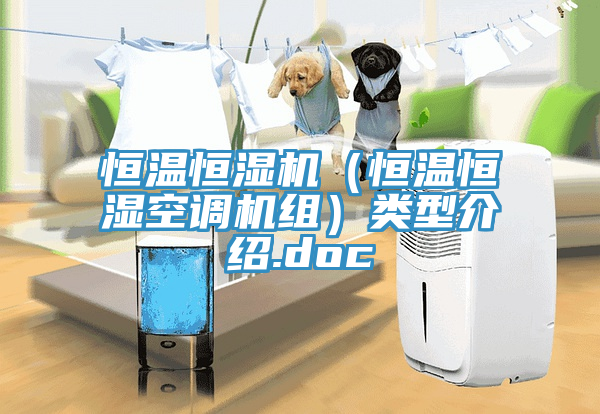 恒溫恒濕機(jī)（恒溫恒濕空調(diào)機(jī)組）類(lèi)型介紹.doc