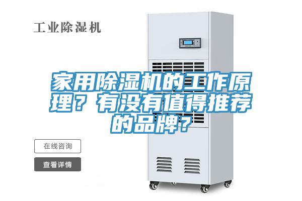 家用除濕機的工作原理？有沒有值得推薦的品牌？