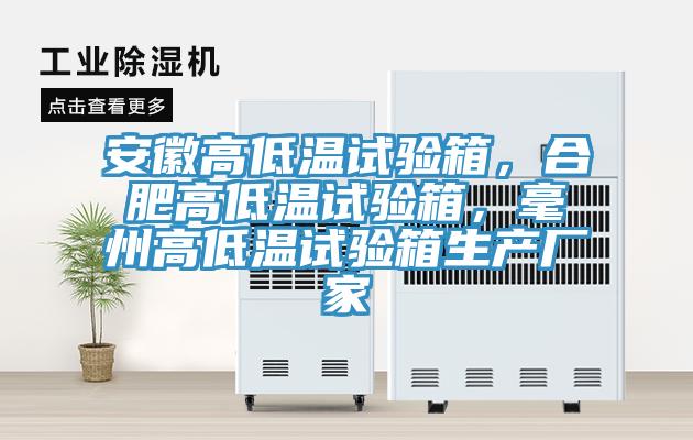 安徽高低溫試驗箱，合肥高低溫試驗箱，毫州高低溫試驗箱生產(chǎn)廠家
