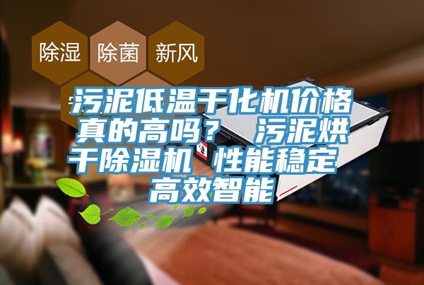 污泥低溫干化機(jī)價(jià)格真的高嗎？ 污泥烘干除濕機(jī) 性能穩(wěn)定 高效智能