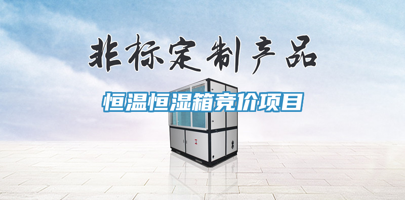 恒溫恒濕箱競價項(xiàng)目