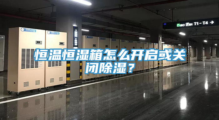 恒溫恒濕箱怎么開(kāi)啟或關(guān)閉除濕？