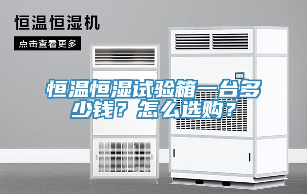 恒溫恒濕試驗(yàn)箱一臺(tái)多少錢(qián)？怎么選購(gòu)？