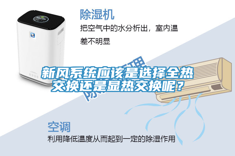 新風(fēng)系統(tǒng)應(yīng)該是選擇全熱交換還是顯熱交換呢？