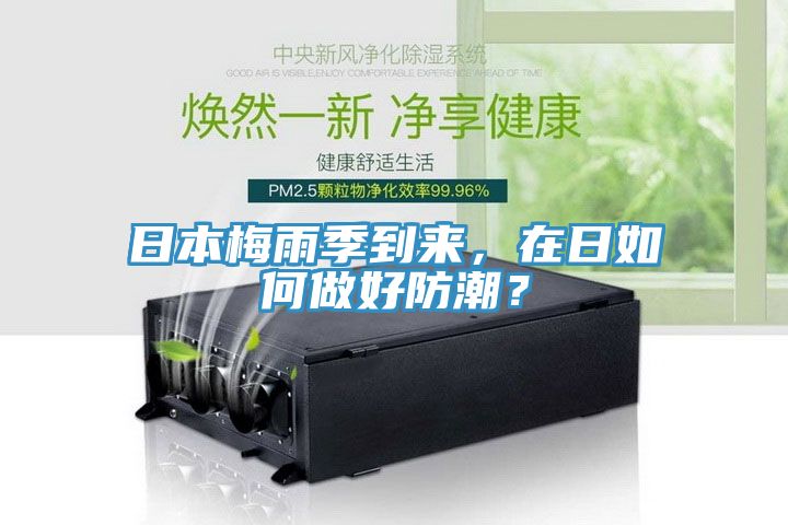 日本梅雨季到來，在日如何做好防潮？