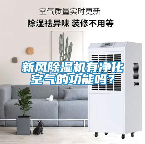 新風(fēng)除濕機(jī)有凈化空氣的功能嗎？