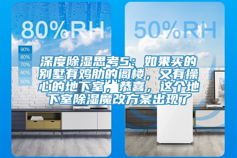 深度除濕思考5：如果買(mǎi)的別墅有雞肋的閣樓，又有操心的地下室，恭喜，這個(gè)地下室除濕魔改方案出現(xiàn)了