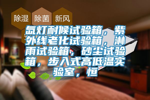 氙燈耐候試驗箱，紫外線老化試驗箱，淋雨試驗箱，砂塵試驗箱，步入式高低溫實驗室，恒