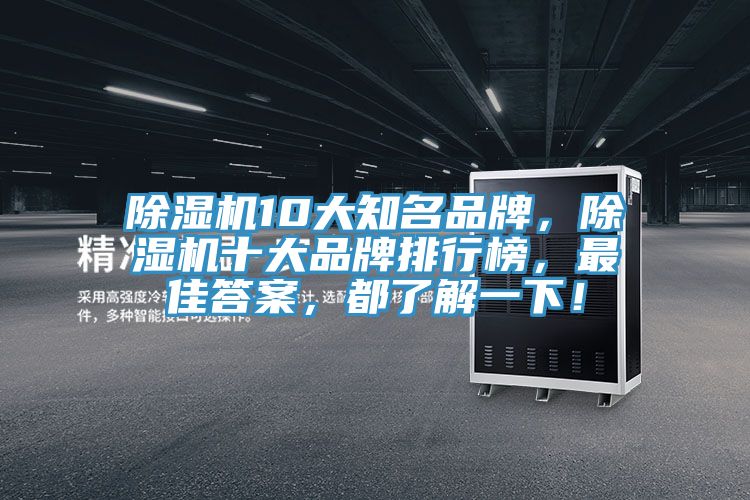 除濕機10大知名品牌，除濕機十大品牌排行榜，最佳答案，都了解一下！