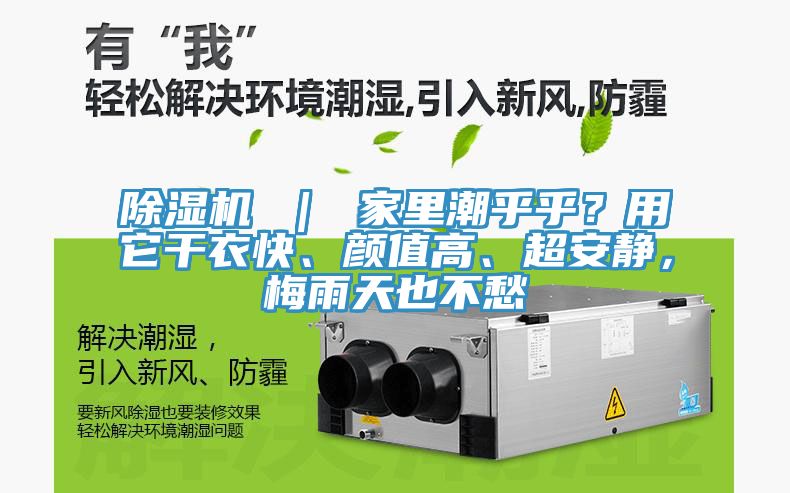 除濕機(jī) ｜ 家里潮乎乎？用它干衣快、顏值高、超安靜，梅雨天也不愁