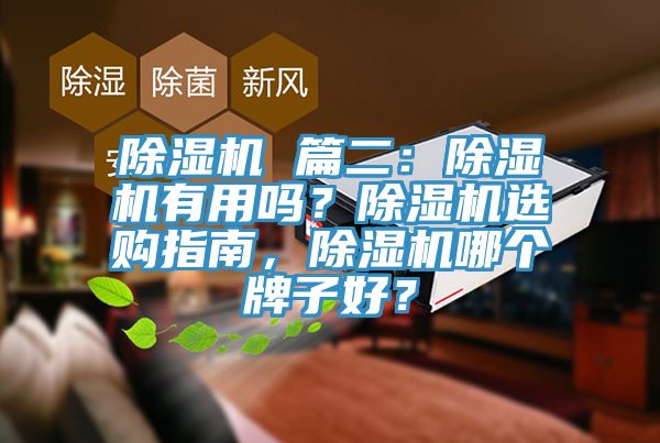 除濕機(jī) 篇二：除濕機(jī)有用嗎？除濕機(jī)選購指南，除濕機(jī)哪個(gè)牌子好？