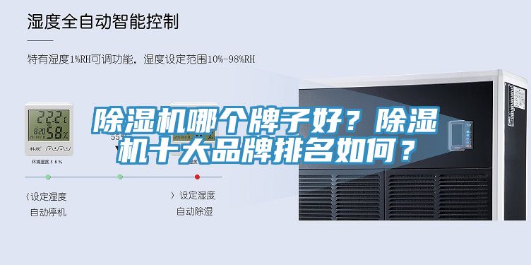除濕機哪個牌子好？除濕機十大品牌排名如何？