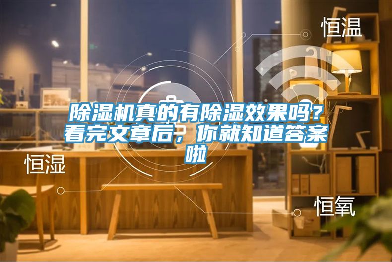 除濕機(jī)真的有除濕效果嗎？看完文章后，你就知道答案啦