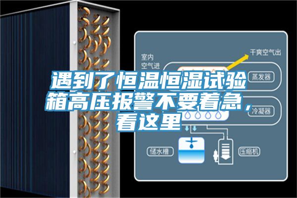 遇到了恒溫恒濕試驗(yàn)箱高壓報(bào)警不要著急，看這里