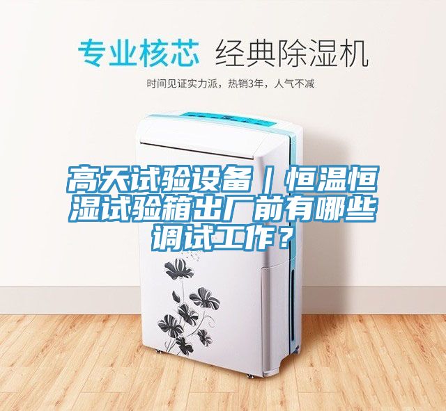 高天試驗(yàn)設(shè)備｜恒溫恒濕試驗(yàn)箱出廠前有哪些調(diào)試工作？