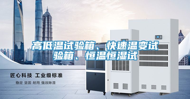 高低溫試驗(yàn)箱、快速溫變試驗(yàn)箱、恒溫恒濕試